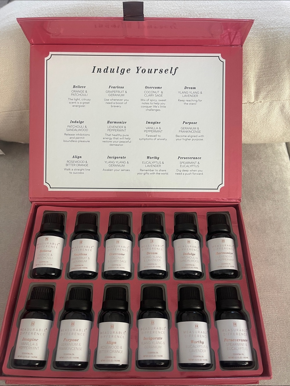 Measurable Difference Inner Strength Wellness Blends - Pink Gift Set
